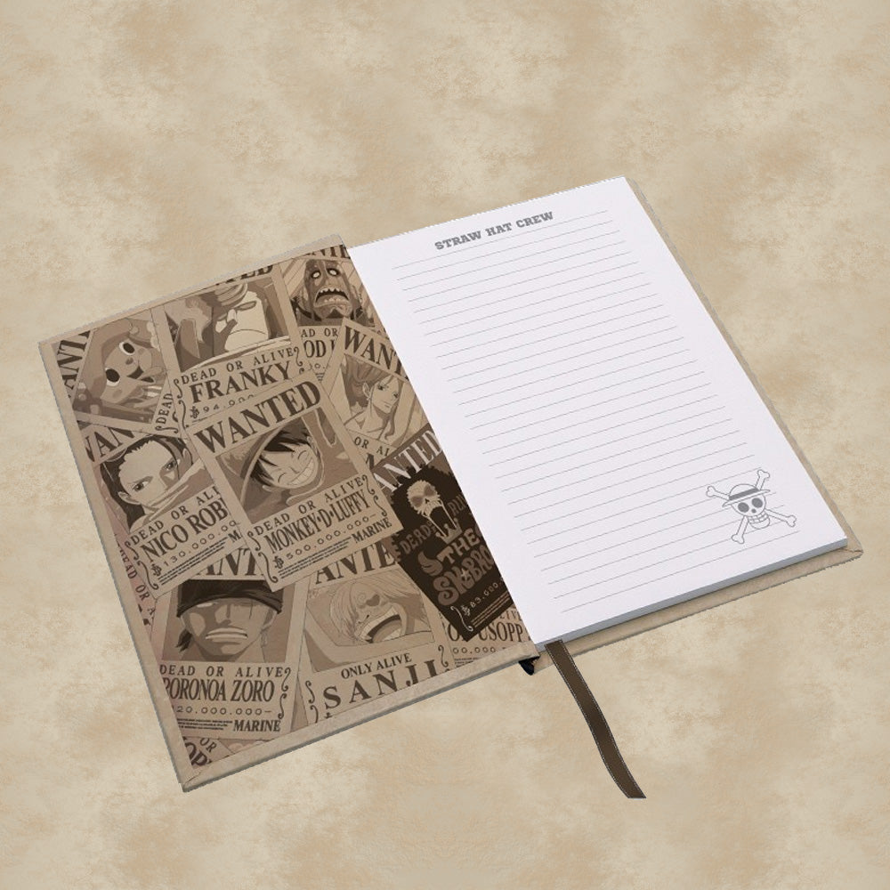 Wanted Luffy Notizbuch - One Piece