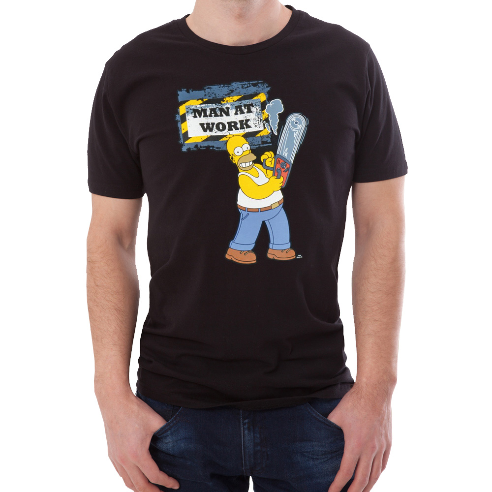 Homer Simpson T-Shirt Man at Work - The Simpsons