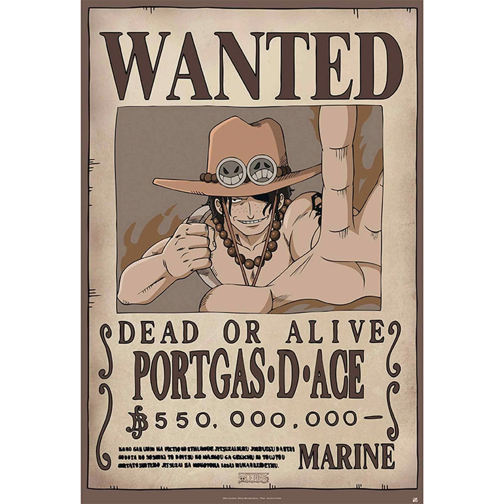 Wanted Ace Maxi Poster - One Piece