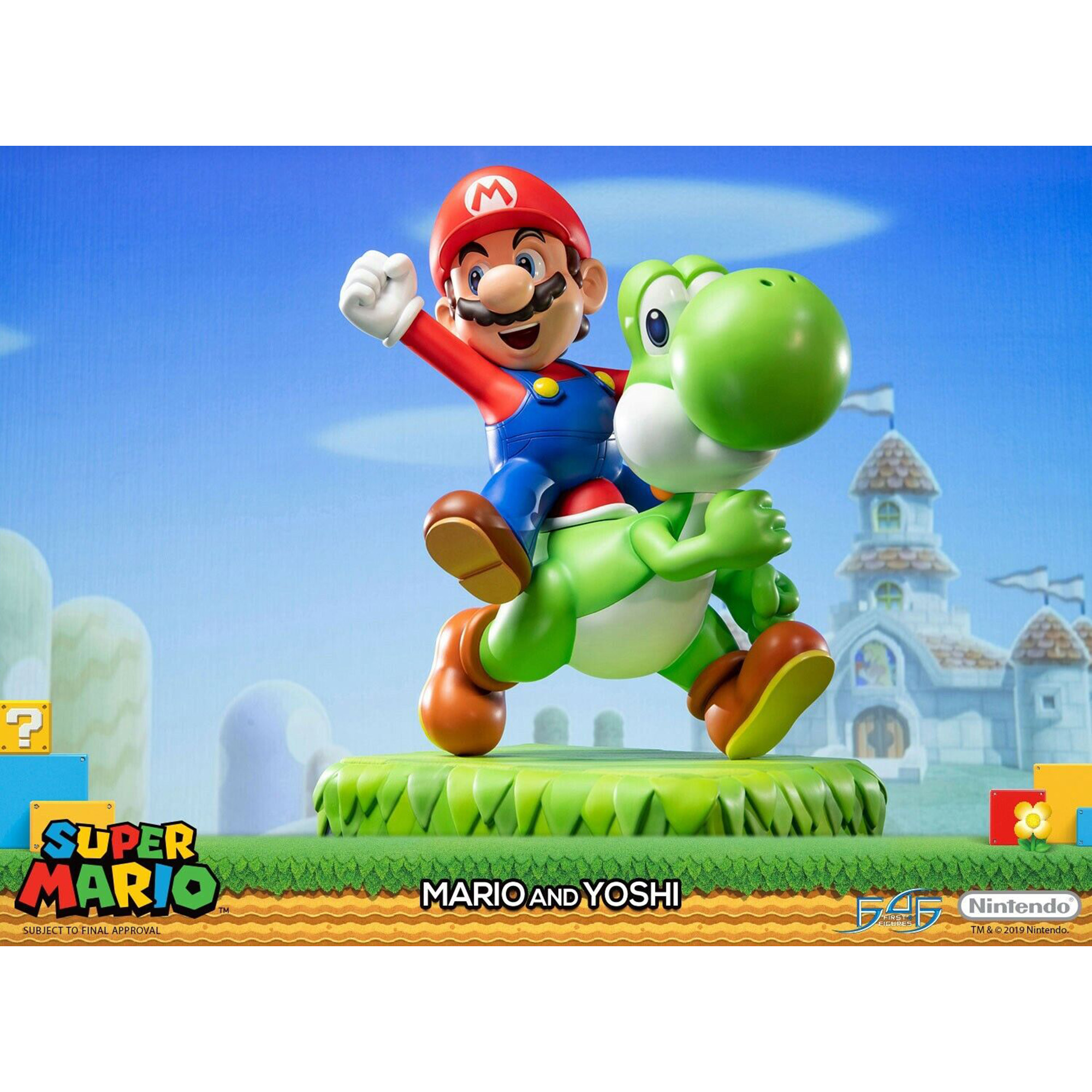 Mario und Yoshi Statue (48 cm) - Super Mario