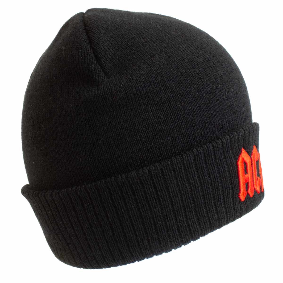 Applique Logo Beanie Mütze schwarz - AC/DC