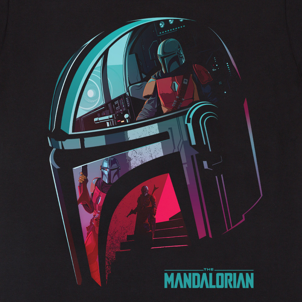Helmet Reflection T-Shirt - Star Wars The Mandalorian