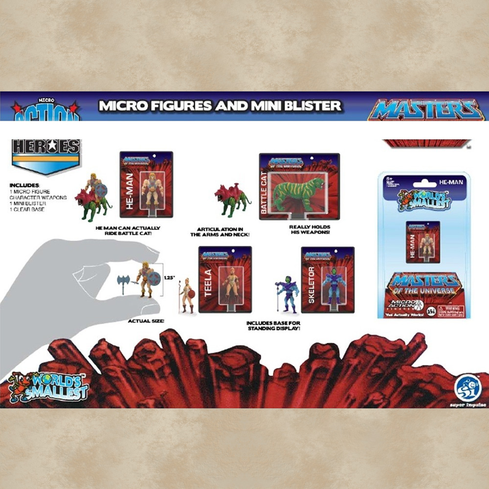 World's Smallest: Action Figur He-Man - Masters of the Universe
