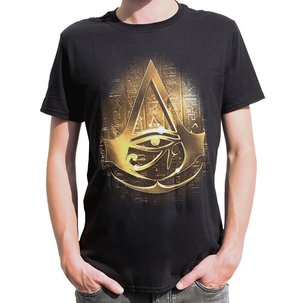 Assassins Creed Origins Golden Crest T-Shirt - Assassins Creed Assassins Creed Origins Golden Crest T-Shirt - Assassins Creed
