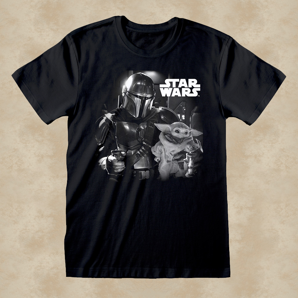 Black & White Photo T-Shirt - Star Wars The Mandalorian