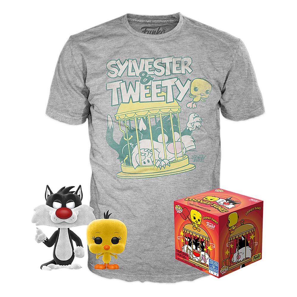 Sylvester und Tweety T-Shirt mit Funko POP! - Looney Tunes