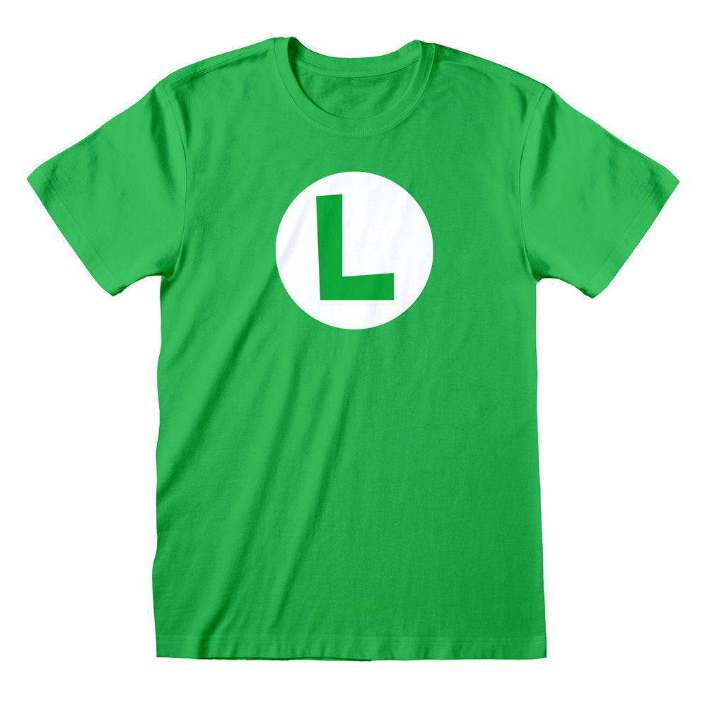 Luigi Badge T-Shirt - Nintendo Super Mario