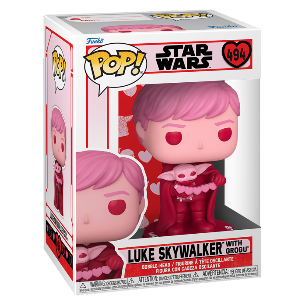 Funko POP! Valentines Luke Skywalker with Grogu - Star Wars