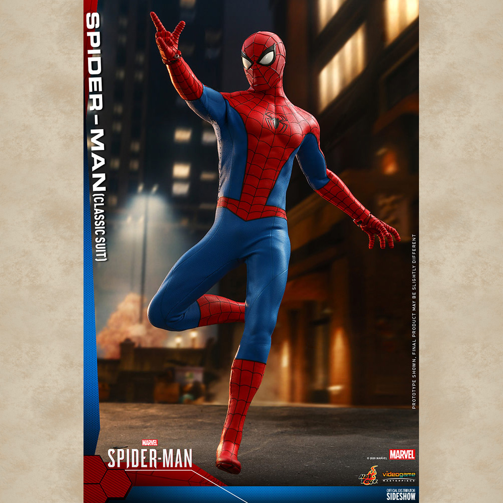 Hot Toys Figur Classic Suit Spider-Man - Marvel