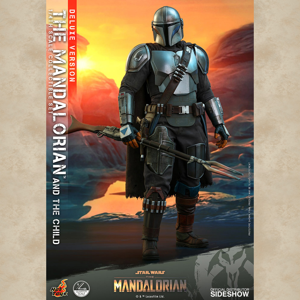 Hot Toys 1:4 Figur (Deluxe) The Mandalorian and The Child - Star Wars