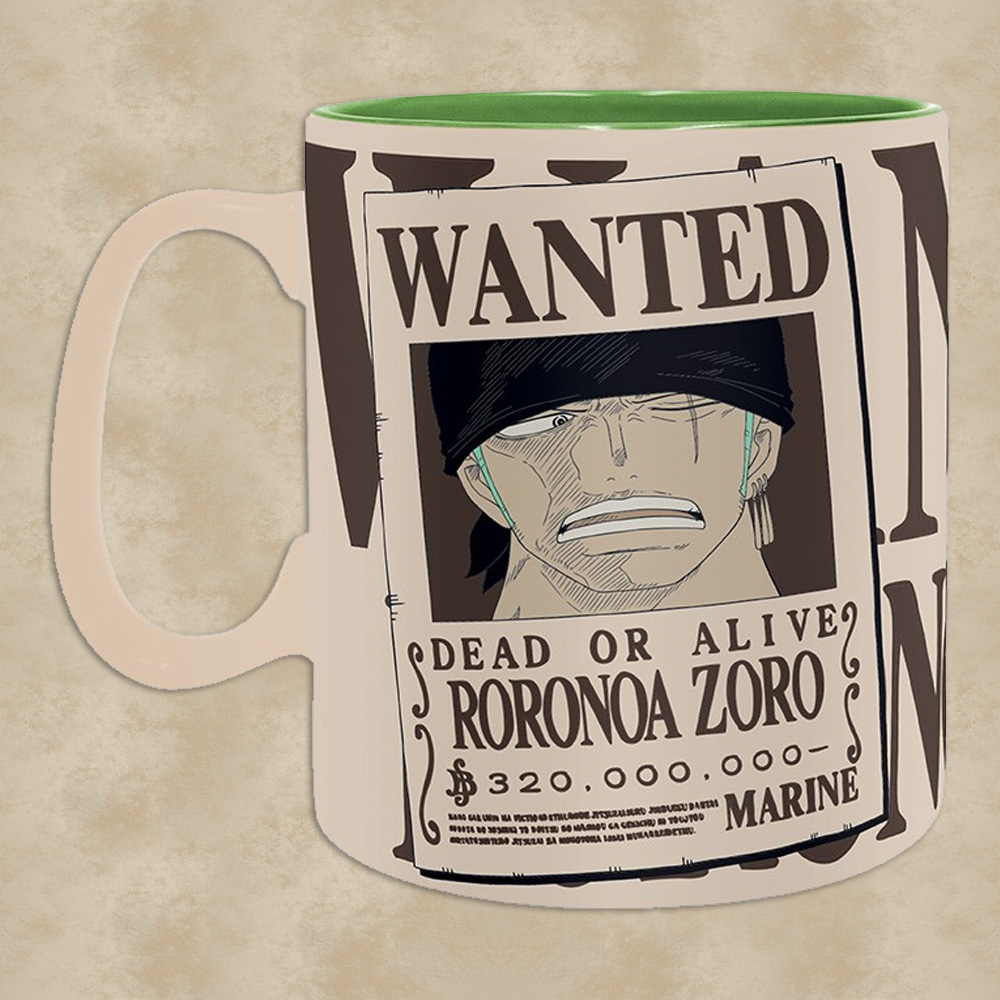 King Size Tasse Zoro Wanted - One Piece