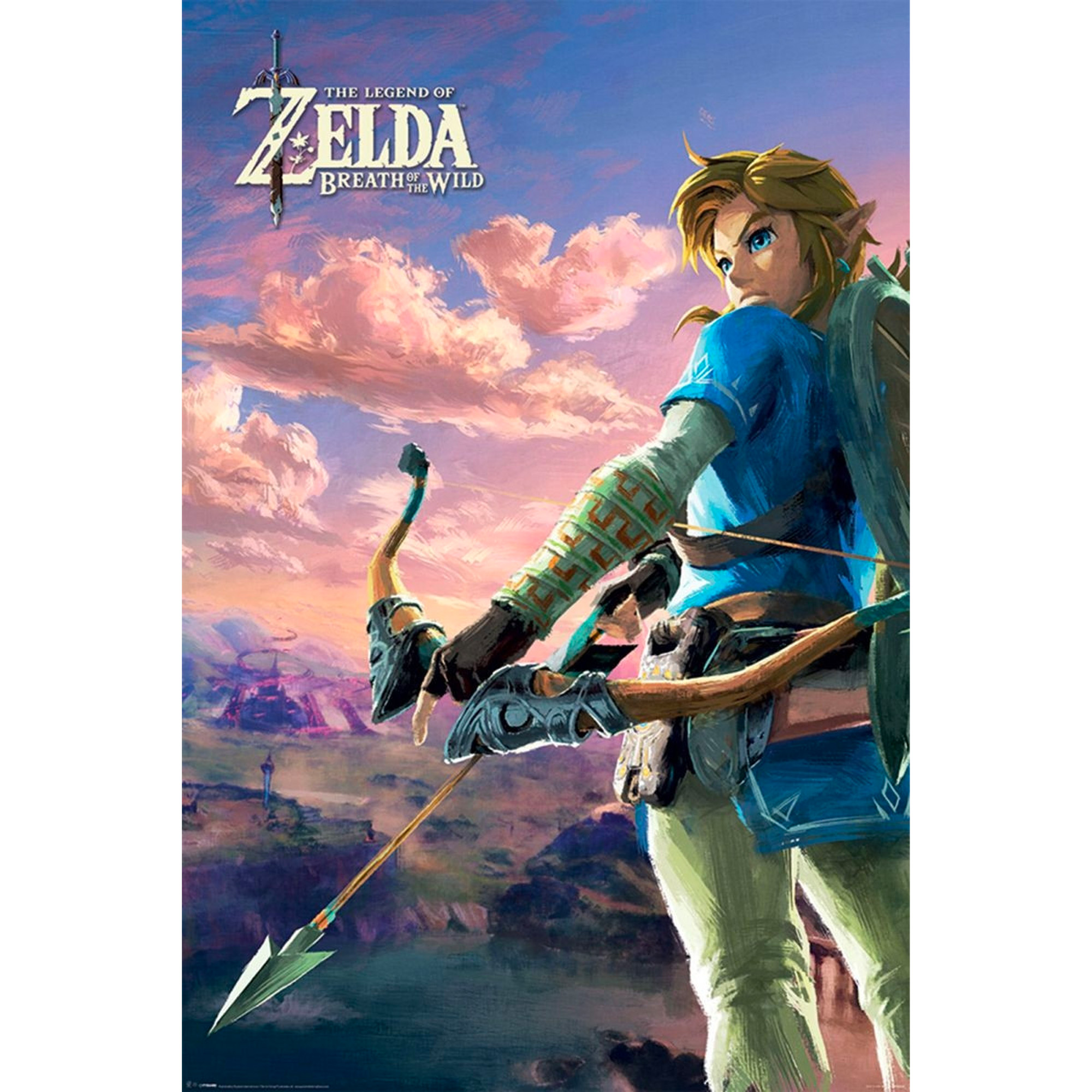 BOTW Hyrule Scene Landscape Maxi Poster - The Legend of Zelda
