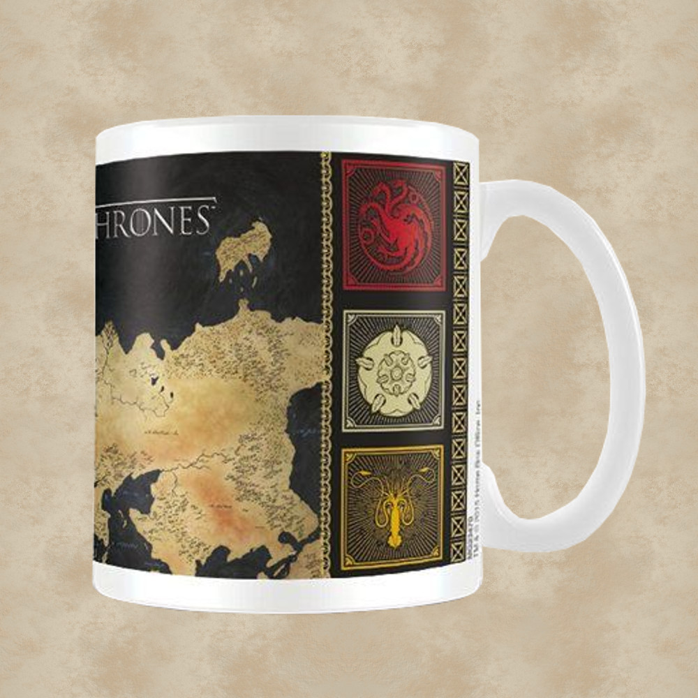 Game of Thrones Map Tasse - Game of Thrones