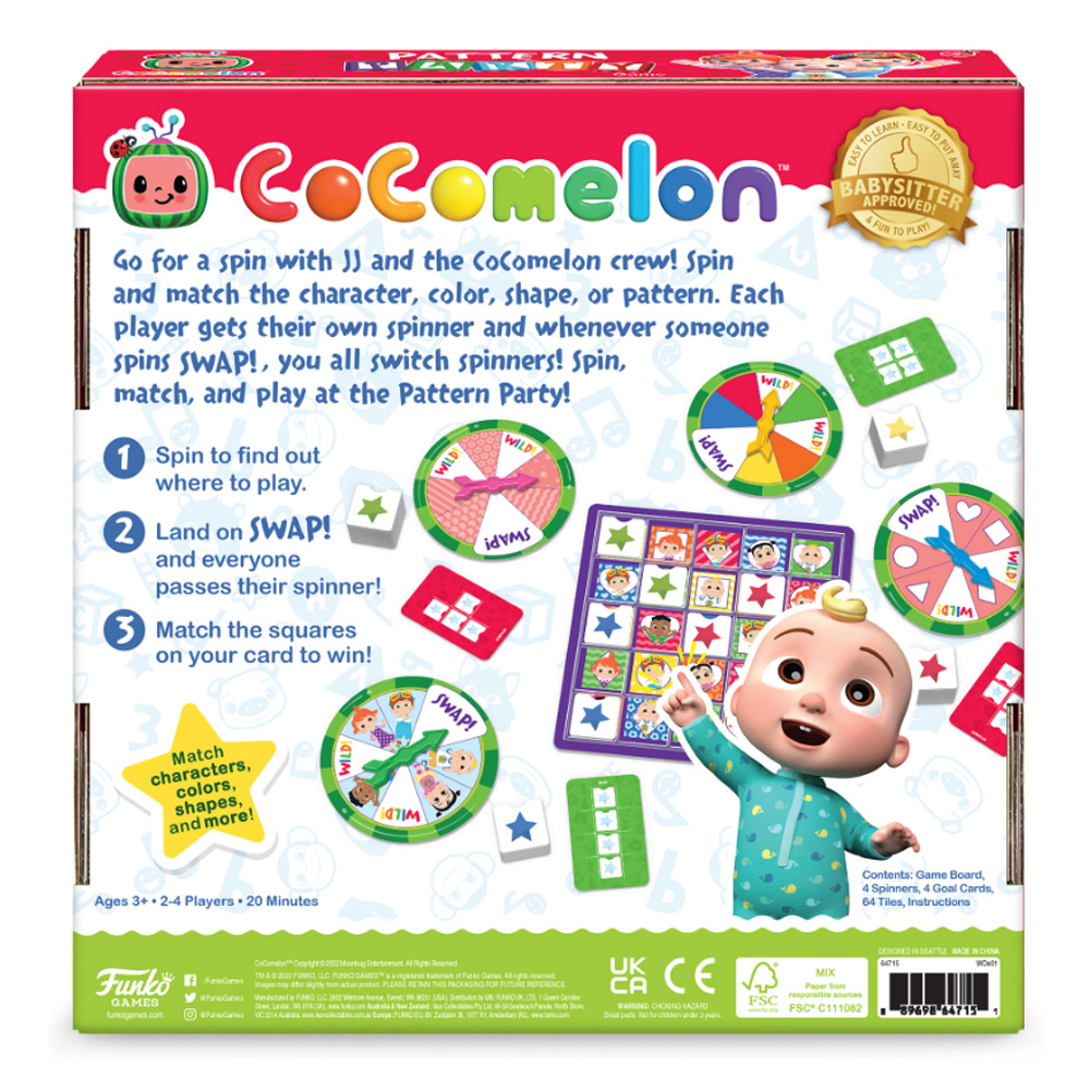 Pattern Party Game CoComelon (English)
