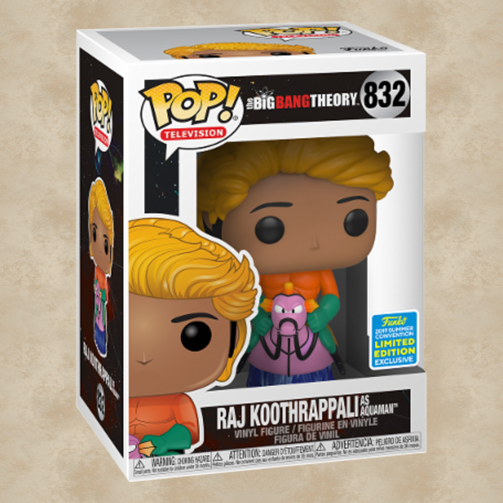 funko_pop_big_bang_theory_raj_aquaman_sdcc_2019_box Funko POP! Raj (Aquaman Costume) (SDCC Exclusive) - Big Bang Theory