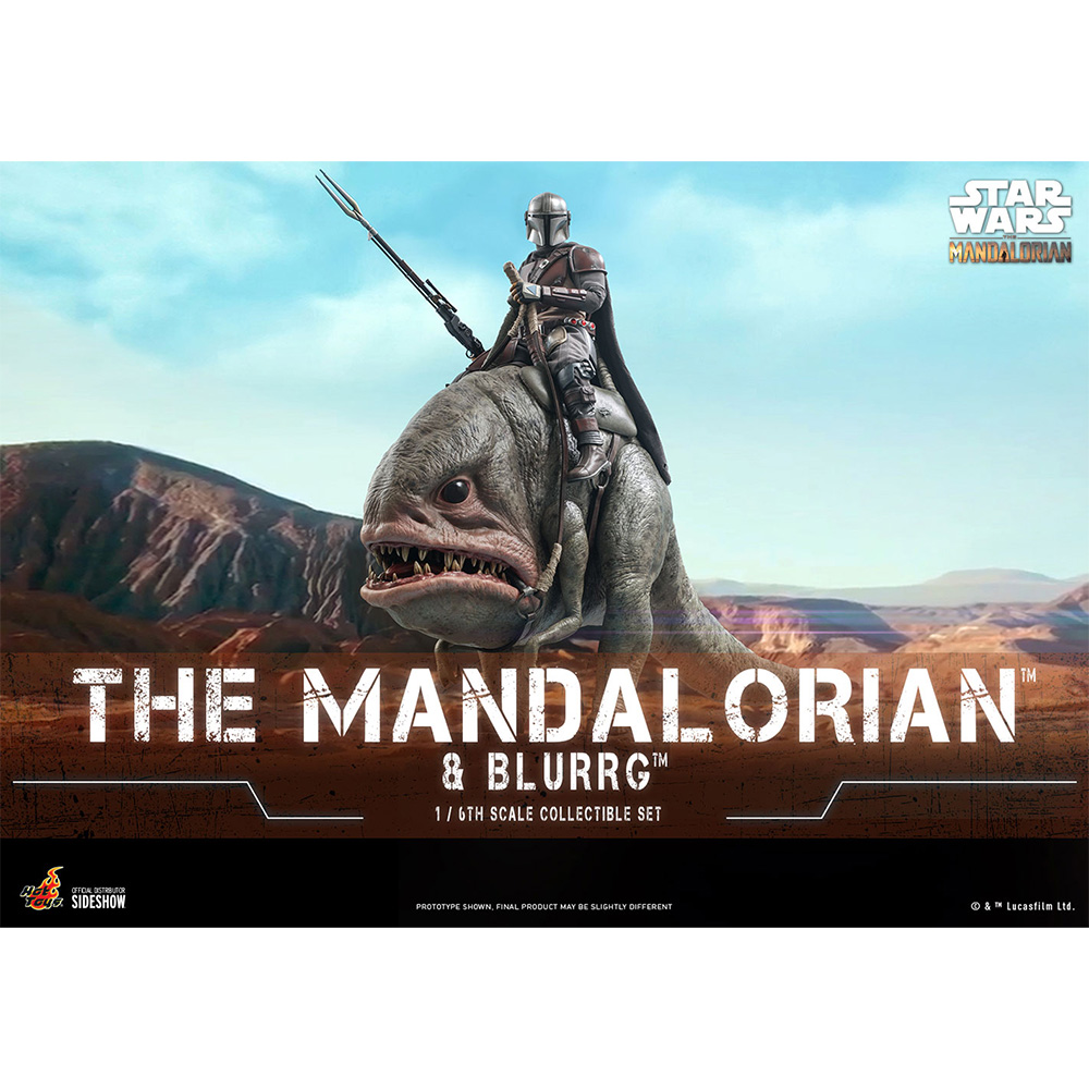 Hot Toys Figuren-Set Mandalorian and Blurrg - Star Wars The Mandalorian