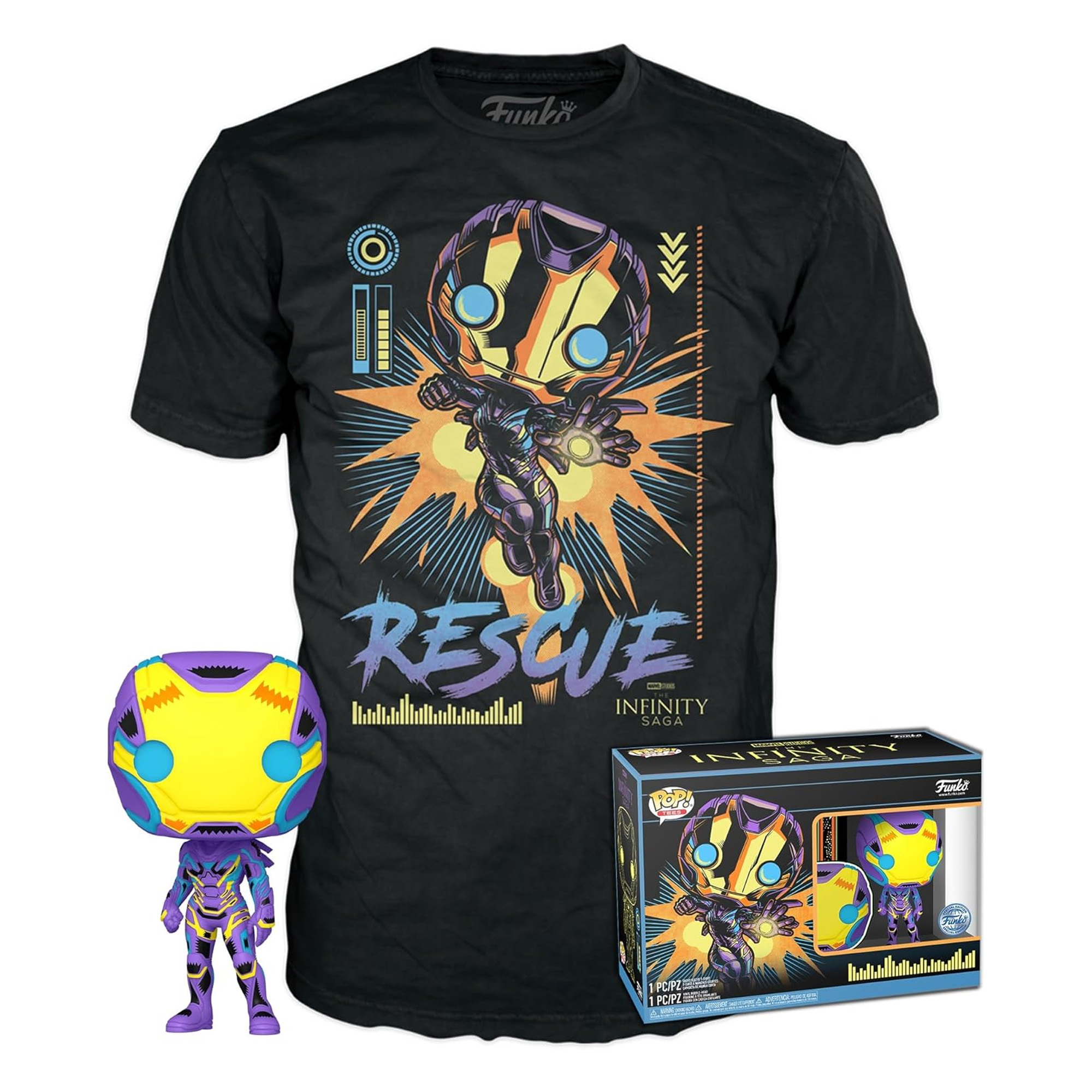 Rescue The Infinity Saga T-Shirt mit Funko POP! - Marvel