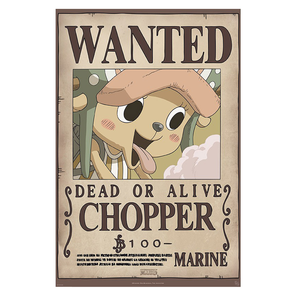 Wanted Chopper Maxi Poster - One Piece