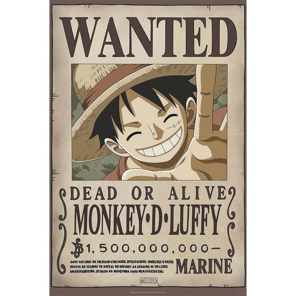 Wanted Luffy Maxi Poster - One Piece