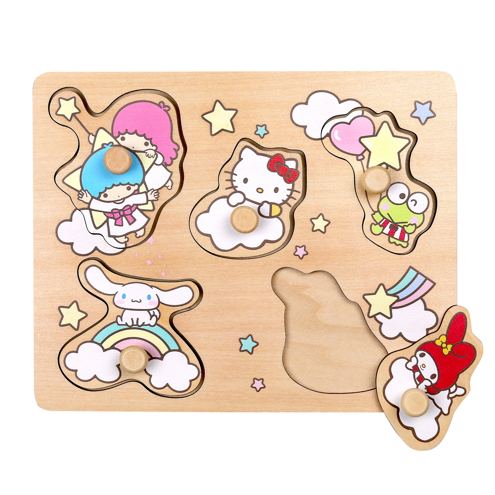 Hello Kitty Steckpuzzle mit Griffen Hello Kitty Steckpuzzle mit Griffen
