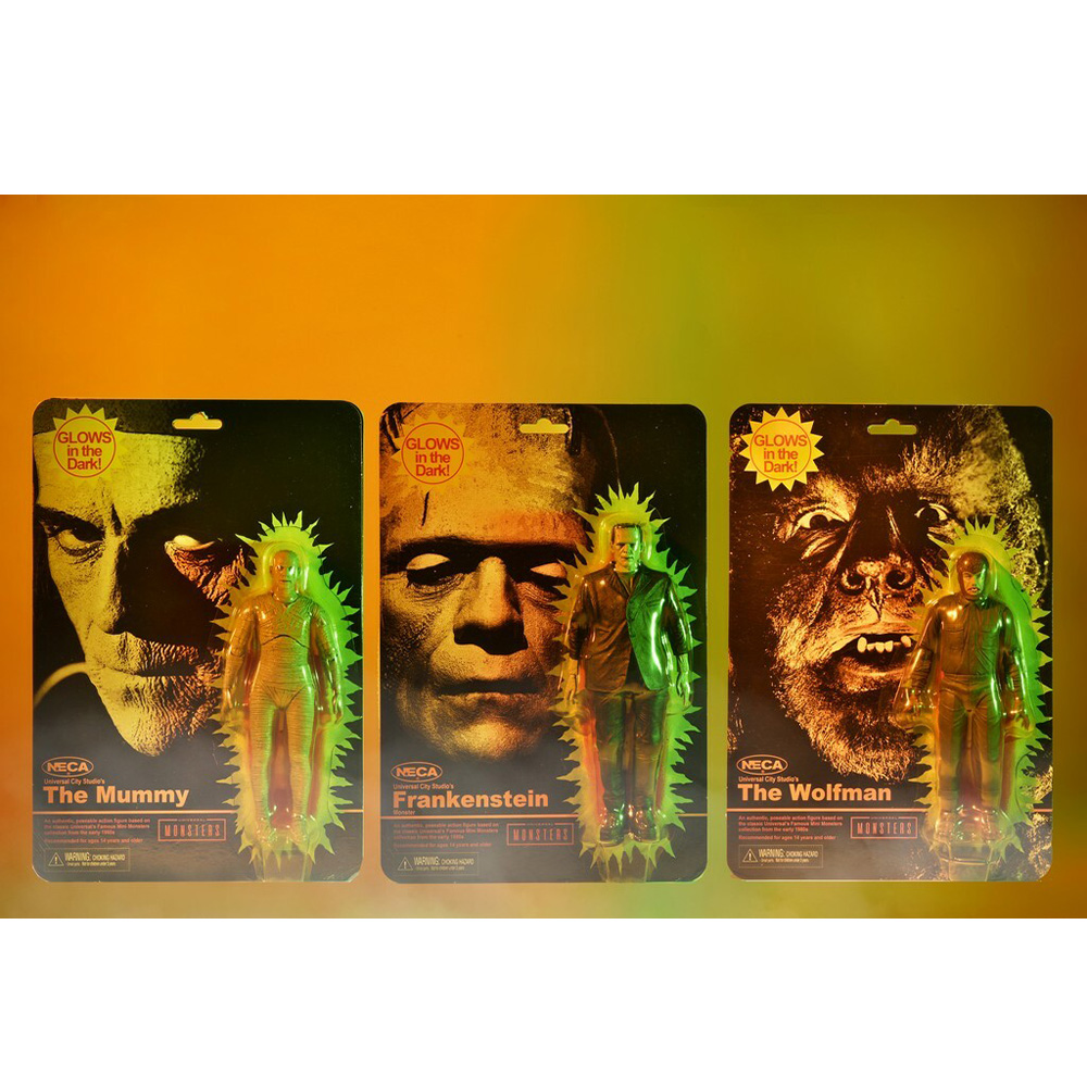 Frankenstein’s Monster Retro Glow in the Dark Action Figur - Universal Monsters
