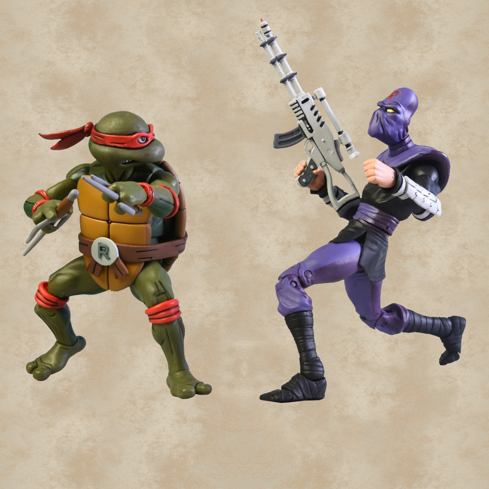 Raphael vs. Foot Soldier Action Figuren - Teenage Mutant Ninja Turtles