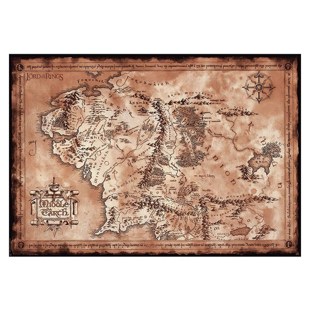 Karte Maxi Poster - Herr der Ringe Karte Maxi Poster - Herr der Ringe