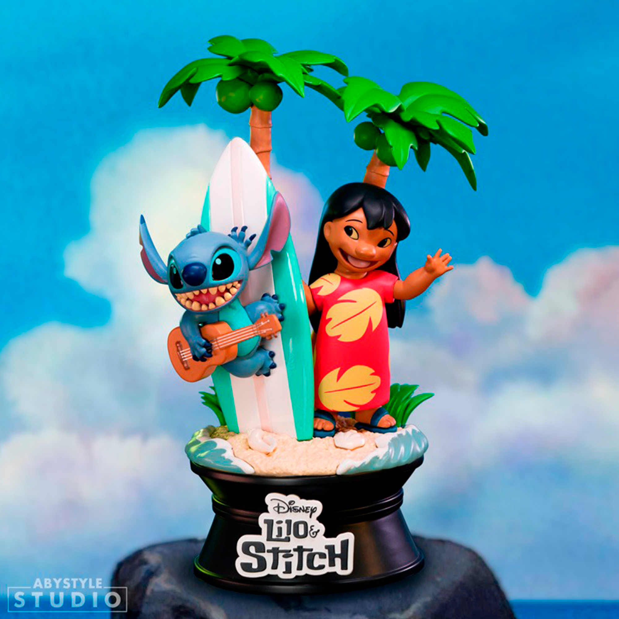 Lilo & Stitch Surfboard Abystyle Studio Figur - Disney