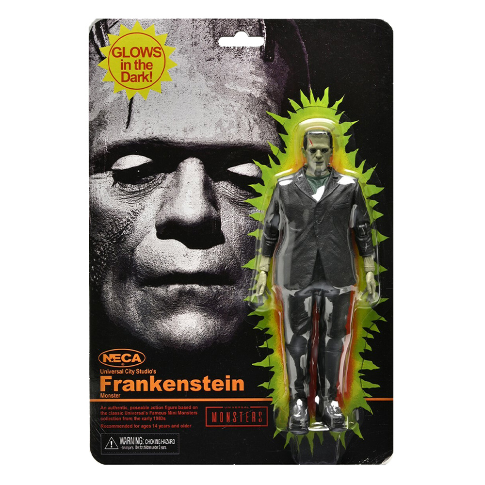 Frankenstein’s Monster Retro Glow in the Dark Action Figur - Universal Monsters