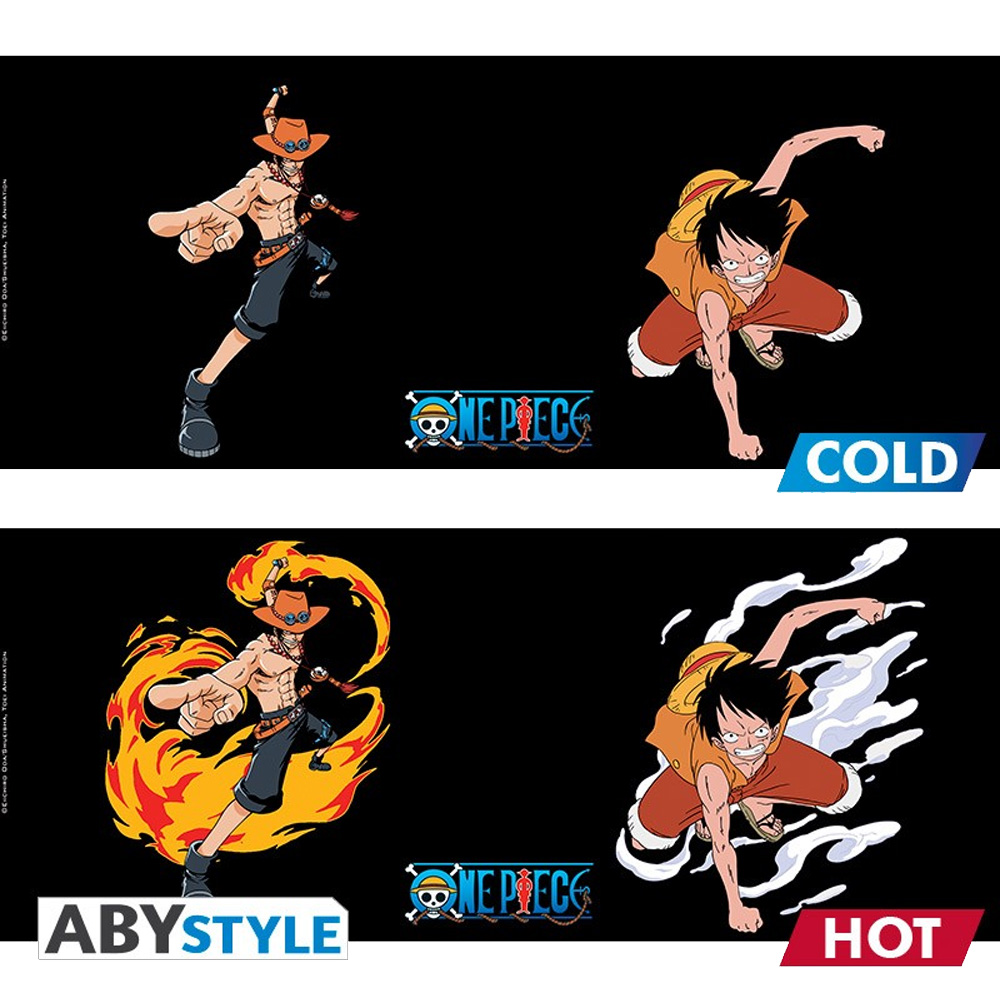 Thermoeffekt Tasse Luffy & Ace - One Piece