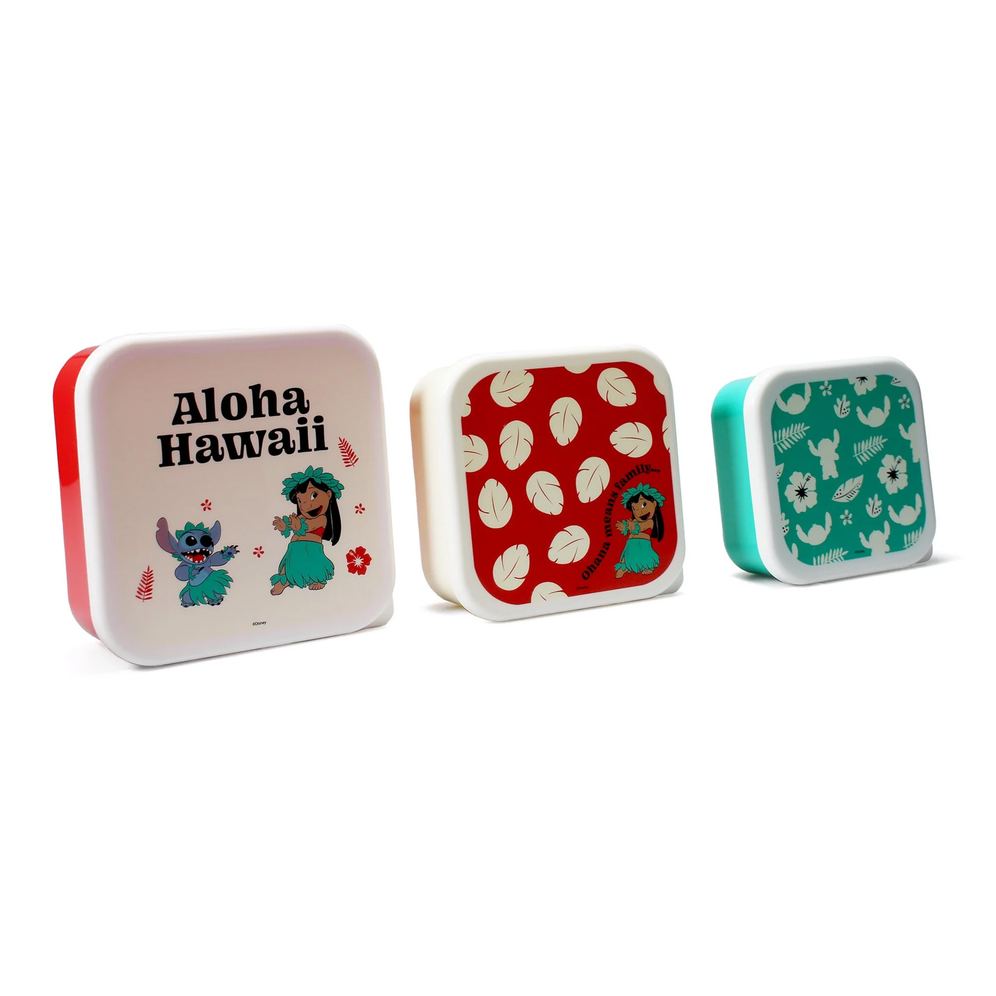 Aloha Hawaii Lunchbox 3er-Set - Lilo & Stitch