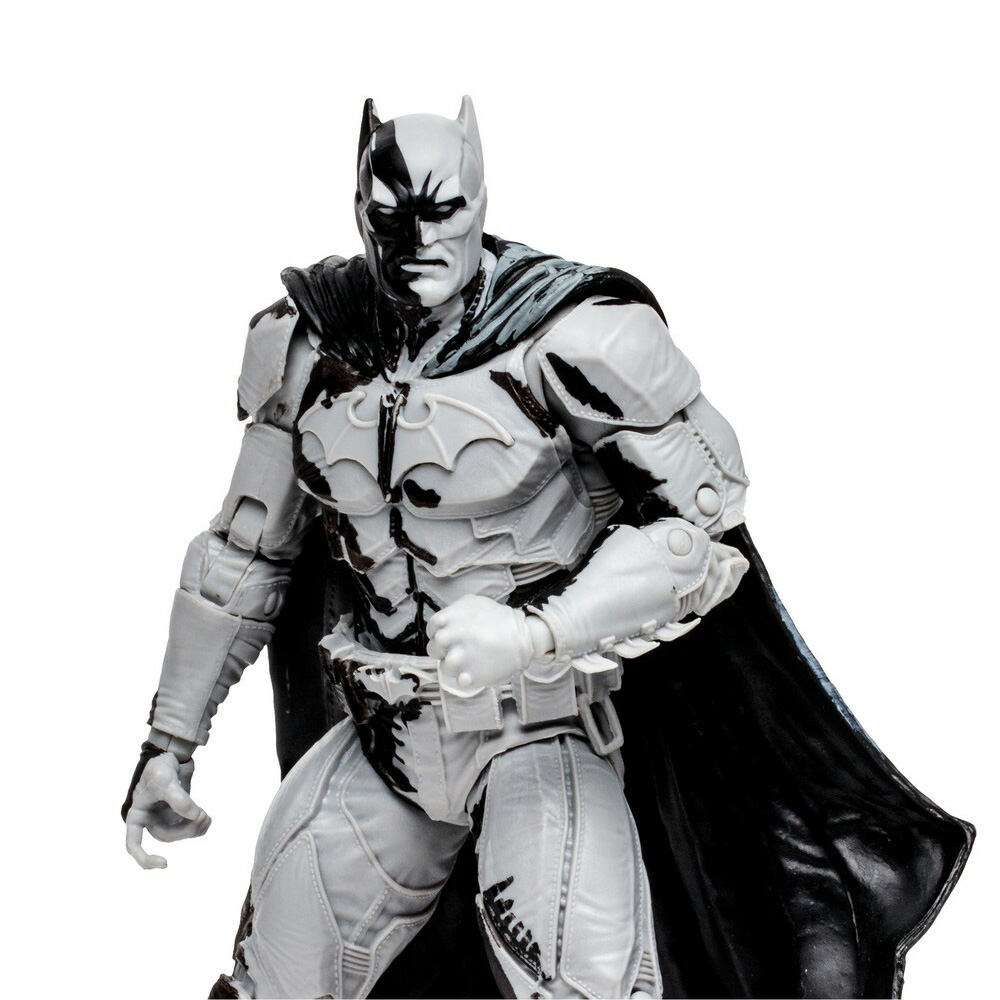 Batman Line Art Variant Action Figur mit Black Adam Comic - DC Comics
