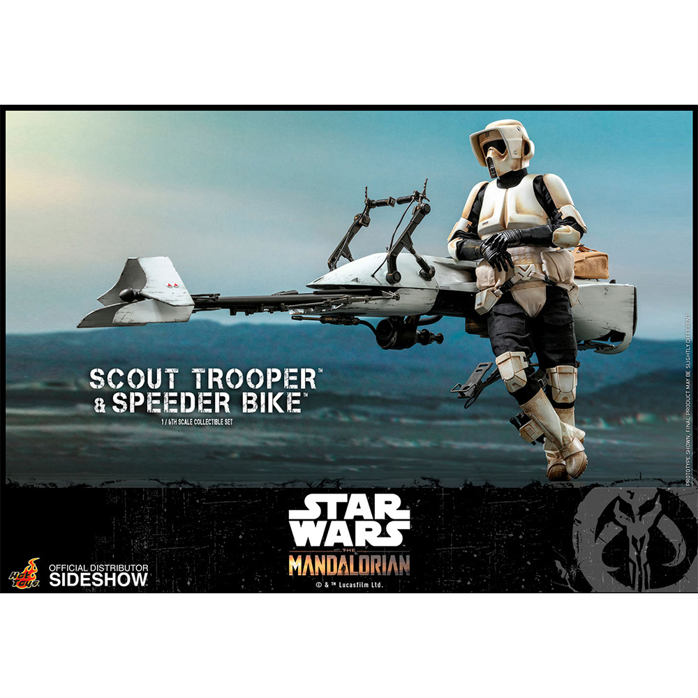 Hot Toys Figur Scout Trooper and Speeder Bike - Star Wars The Mandalorian