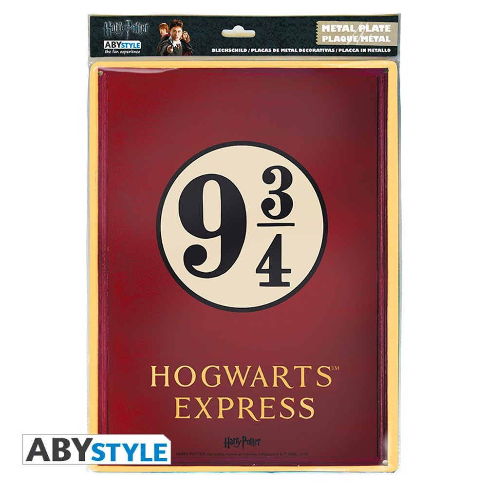 Gleis 9 3/4 Hogwarts Express Blechschild - Harry Potter