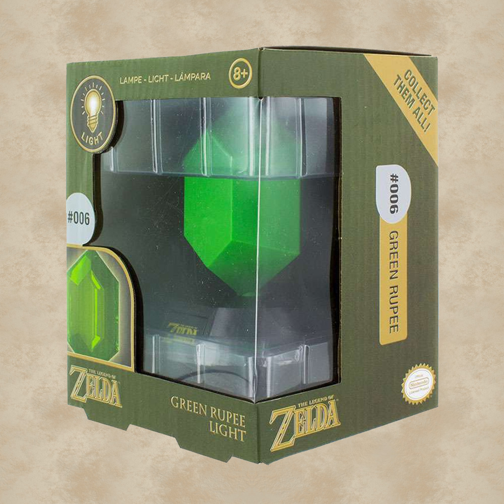 Grüner Rubin 3D Lampe - Zelda
