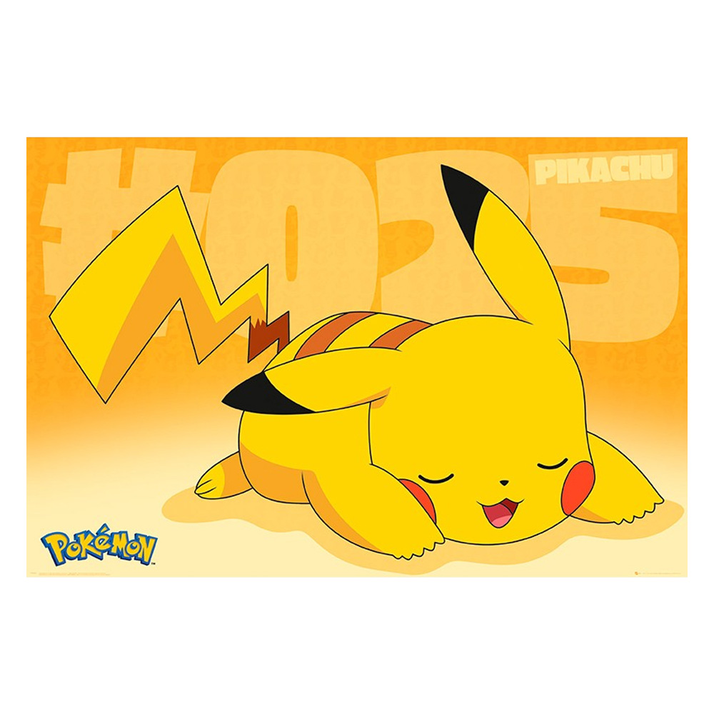 Pikachu Asleep Maxi Poster - Pokémon Pikachu Asleep Maxi Poster - Pokémon