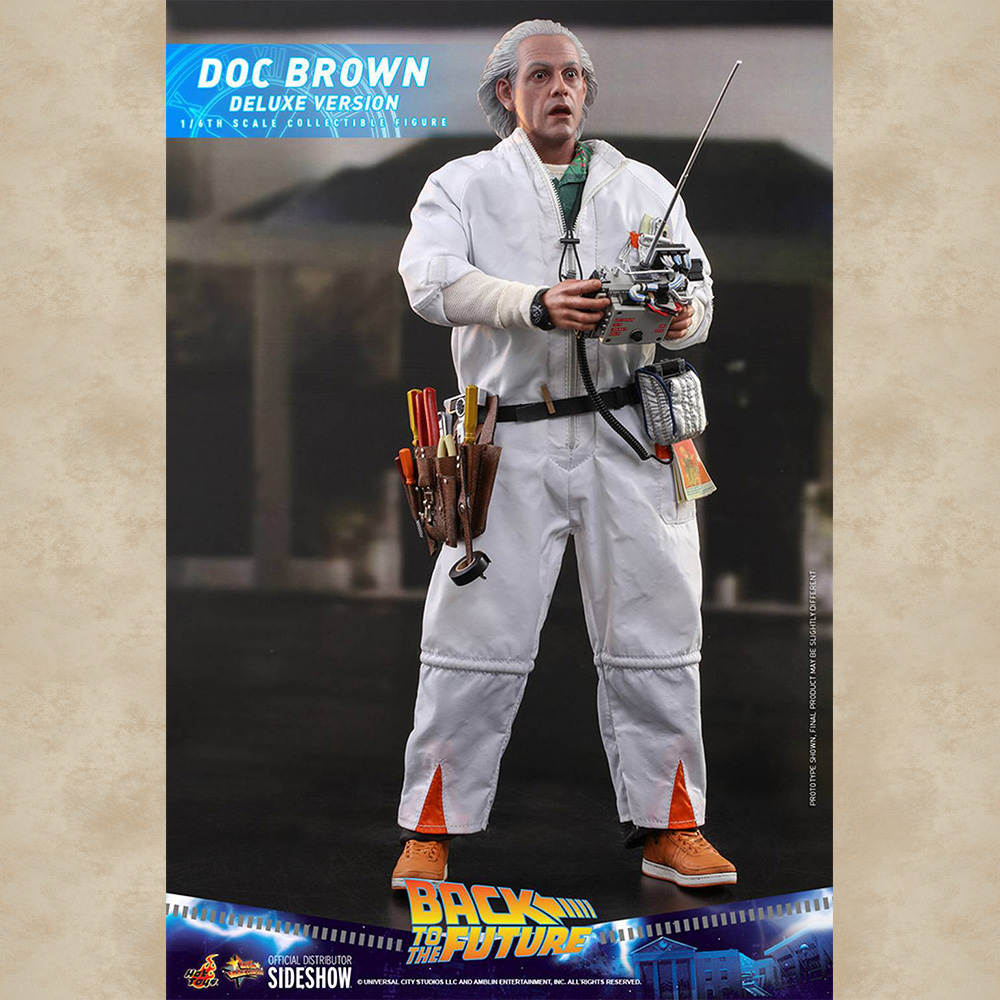 Hot Toys Figur Doc Brown (Deluxe) - Back to the Future