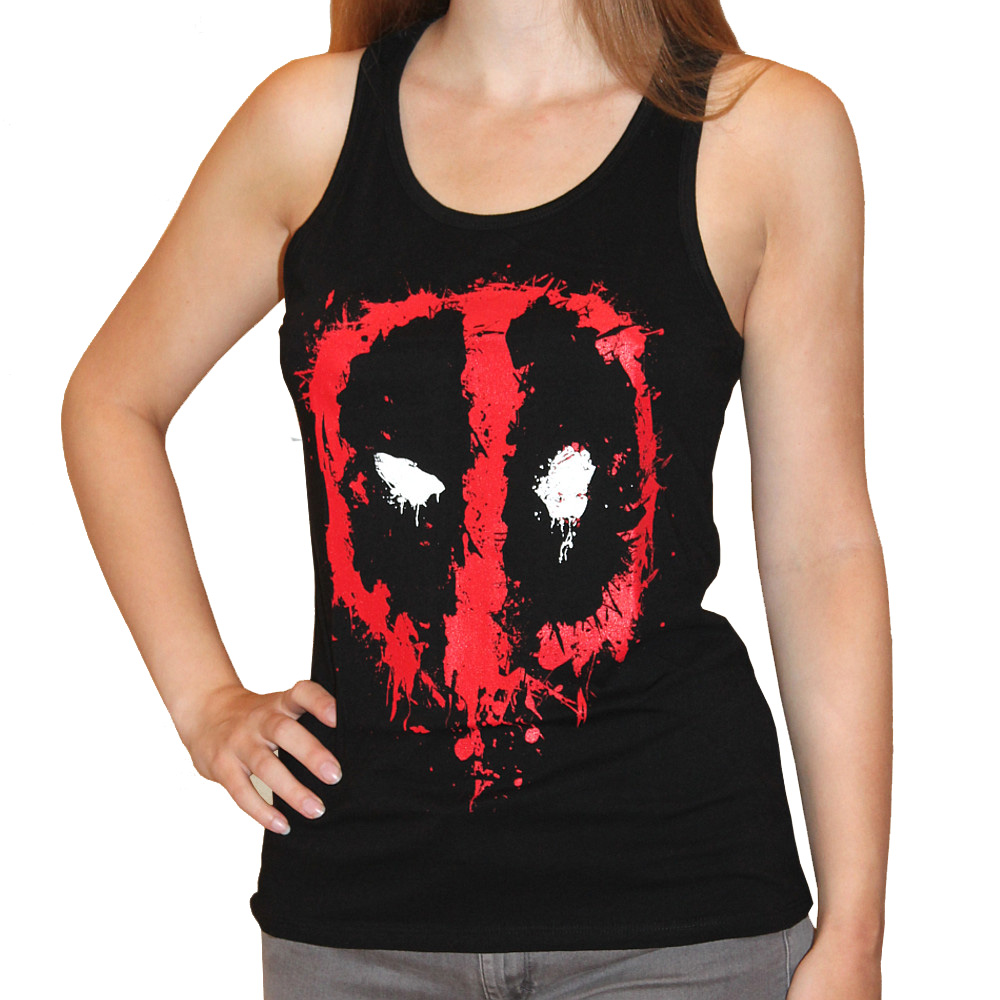Bloody Eyes Girlie Tank Top - Deadpool Bloody Eyes Girlie Tank Top - Deadpool