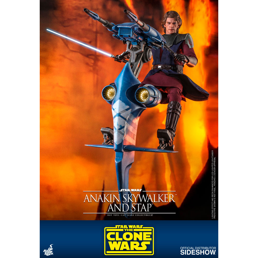 Hot Toys Figur Anakin Skywalker and STAP - Star Wars The Clone Wars