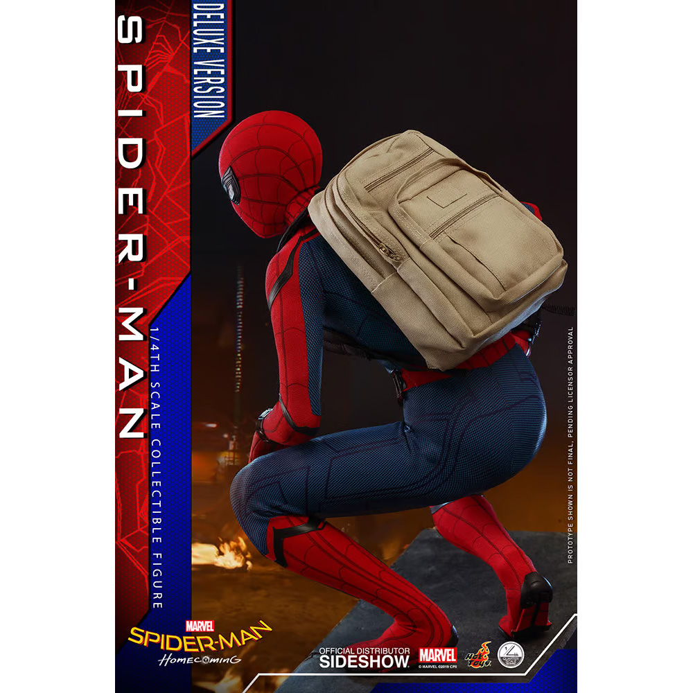 Hot Toys 1:4 Figur Spider-Man Deluxe Exclusive - Marvel Spider-Man Homecoming
