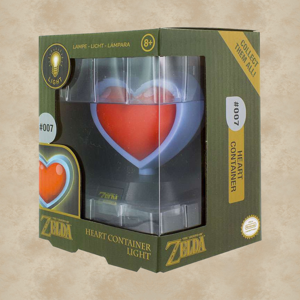 Herz Container 3D Lampe - Zelda