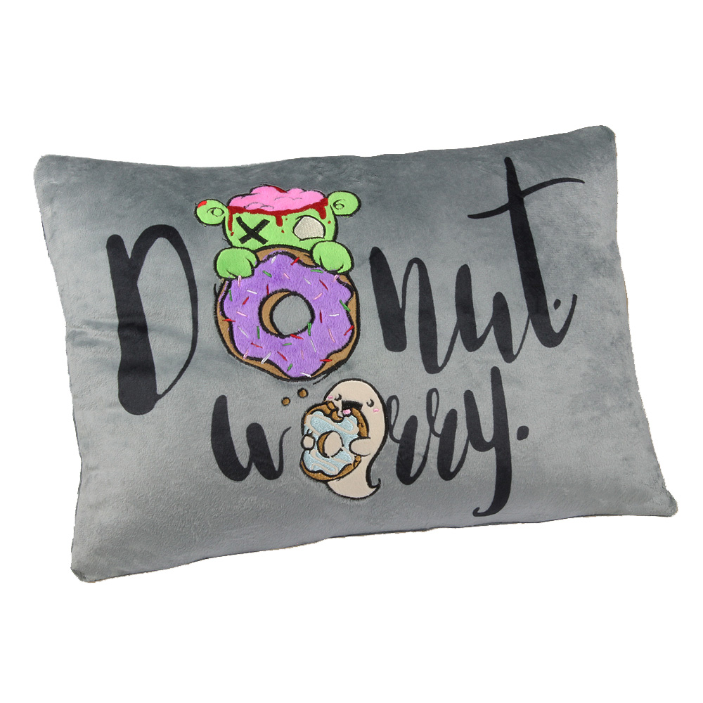 Flauschkissen Donut worry - Zonbi & Boo Flauschkissen Donut worry - Zonbi & Boo