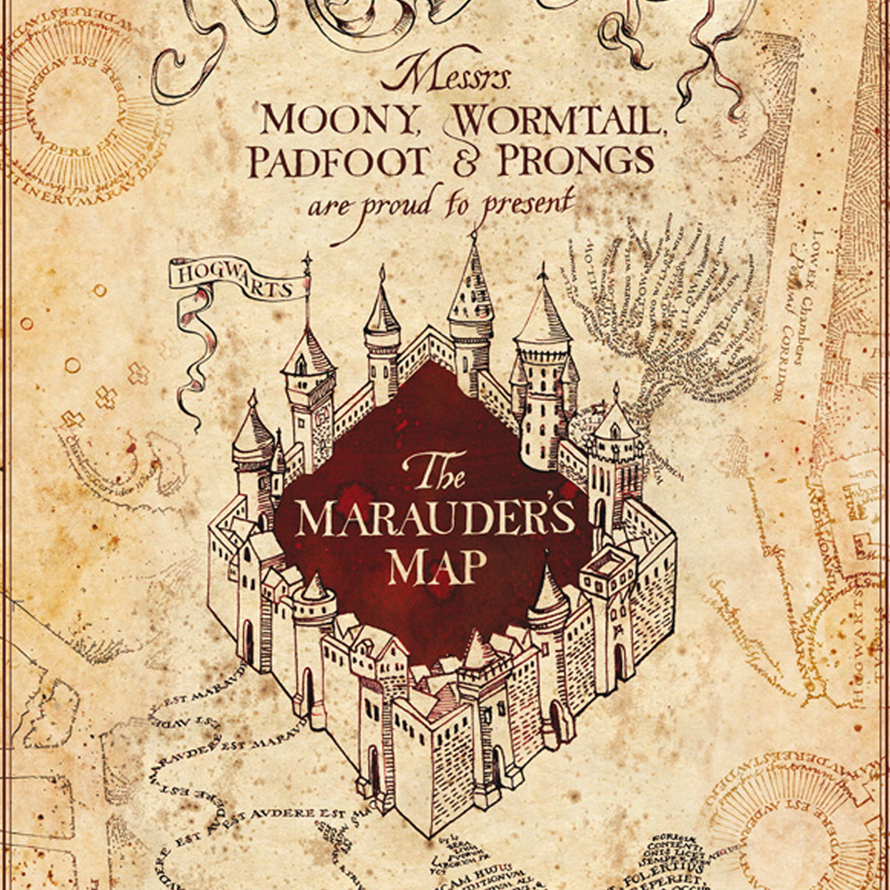 Karte des Rumtreibers Maxi Poster - Harry Potter