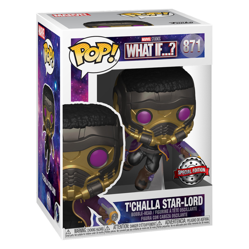 Funko POP! T'Challa Star-Lord (Metallic Special Edition) - Marvel What If…?