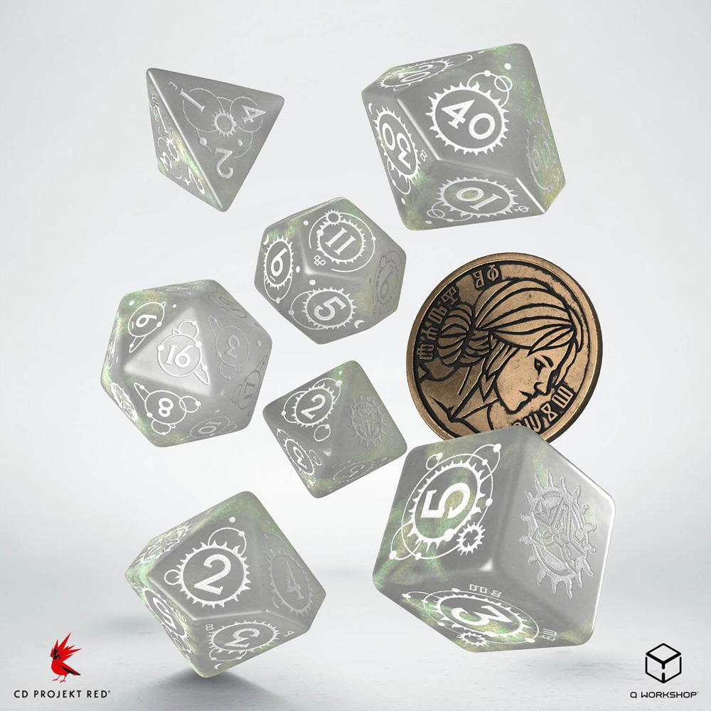 The Witcher Dice Set Ciri - The Lady of Space and Time (mit Sammlermünze)
