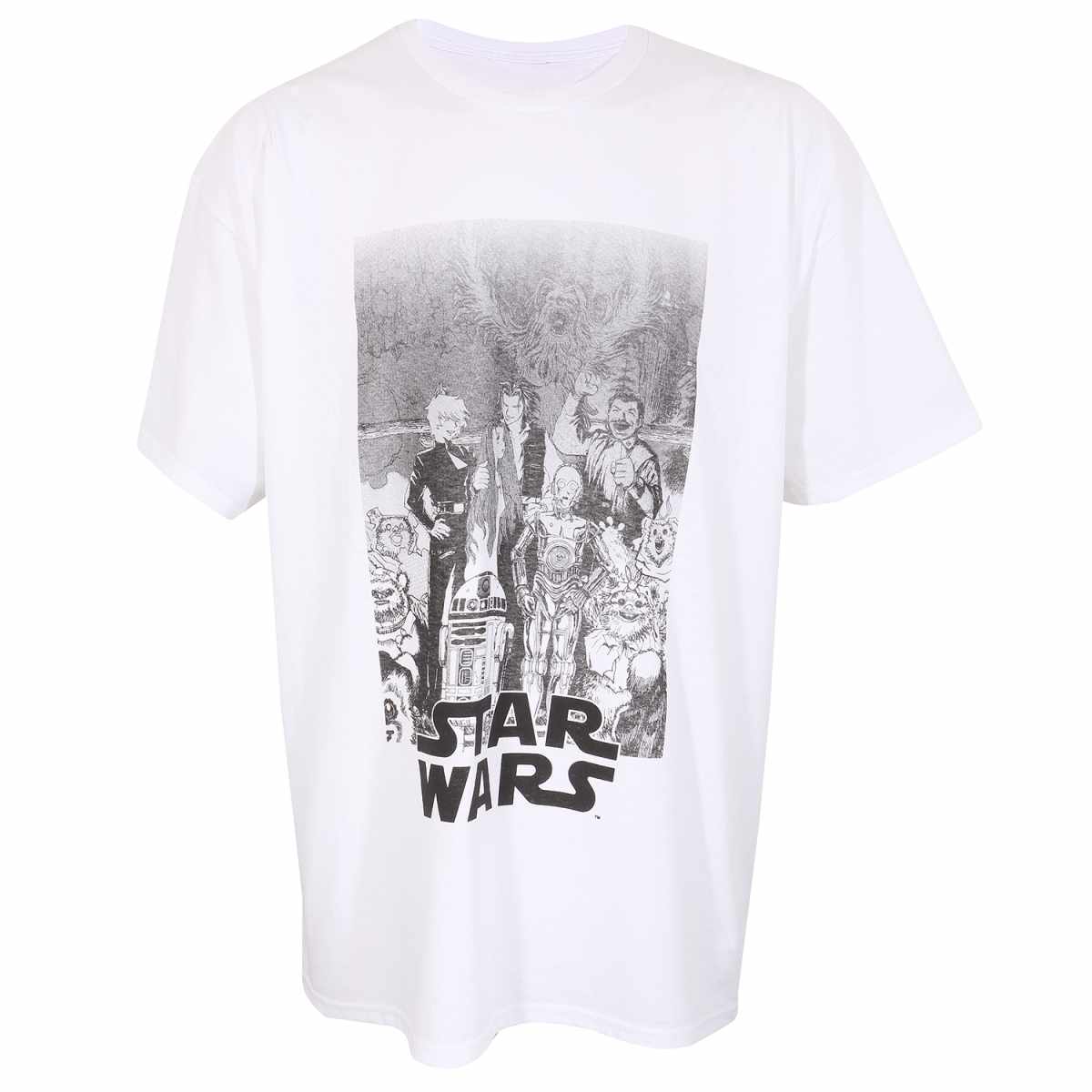 Star Wars Anime T-Shirt weiß