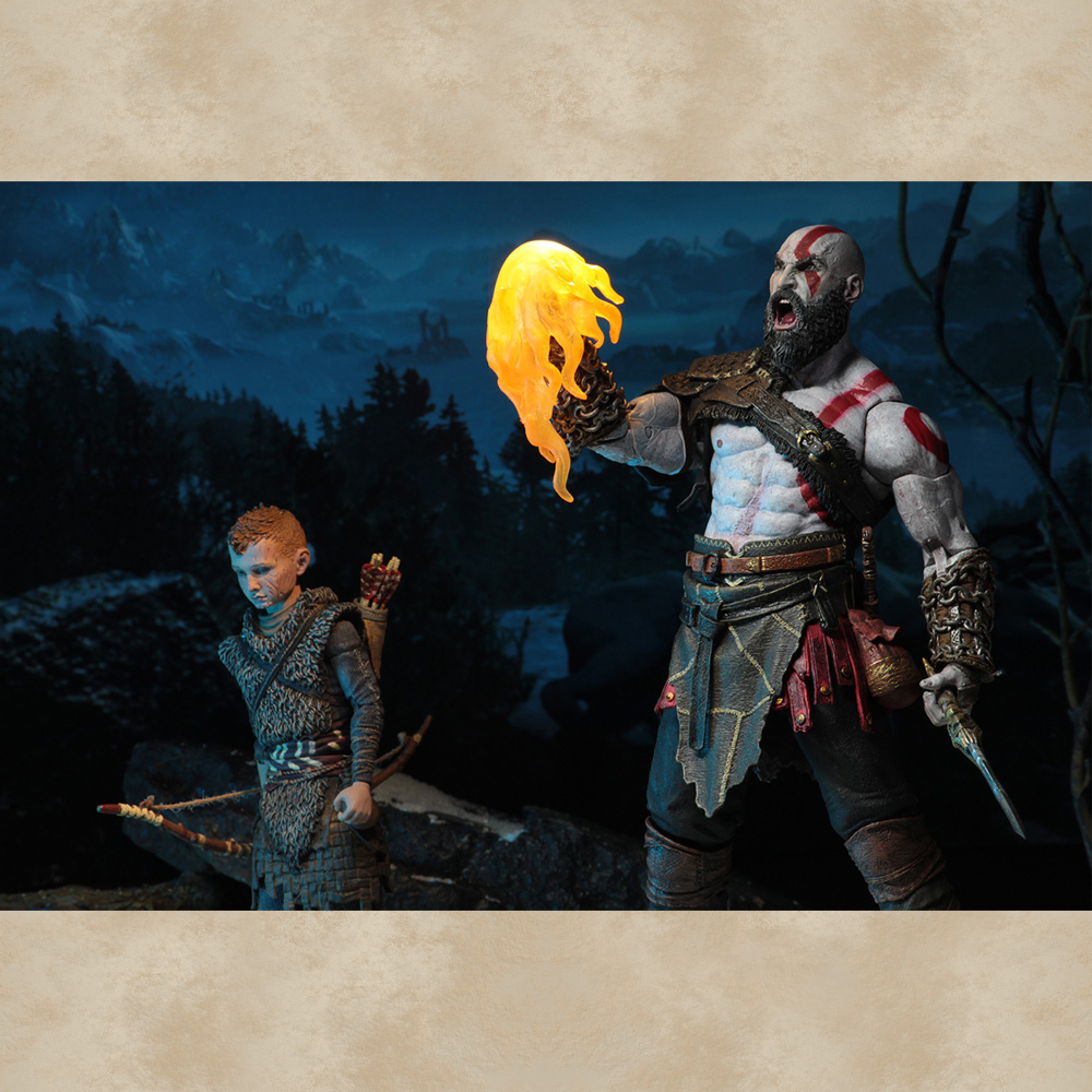 Kratos und Atreus Action Figuren - God of War