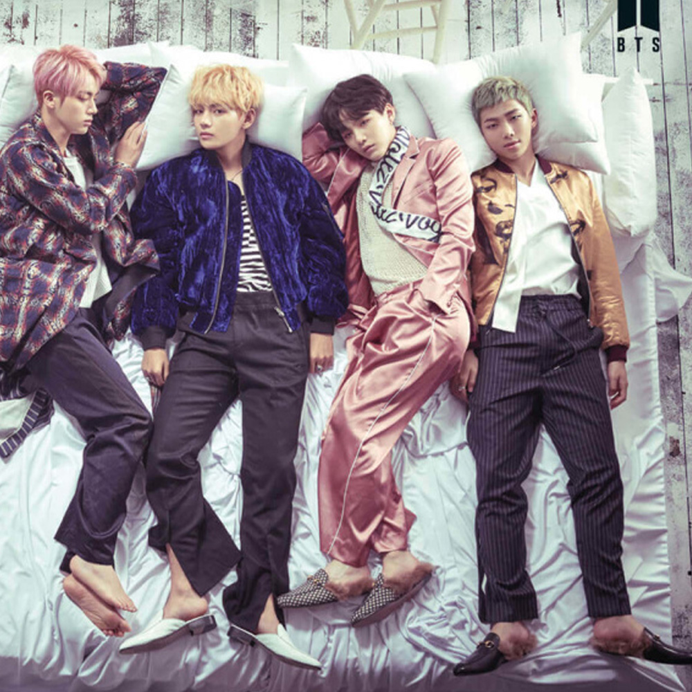 Group Bed Maxi Poster - BTS