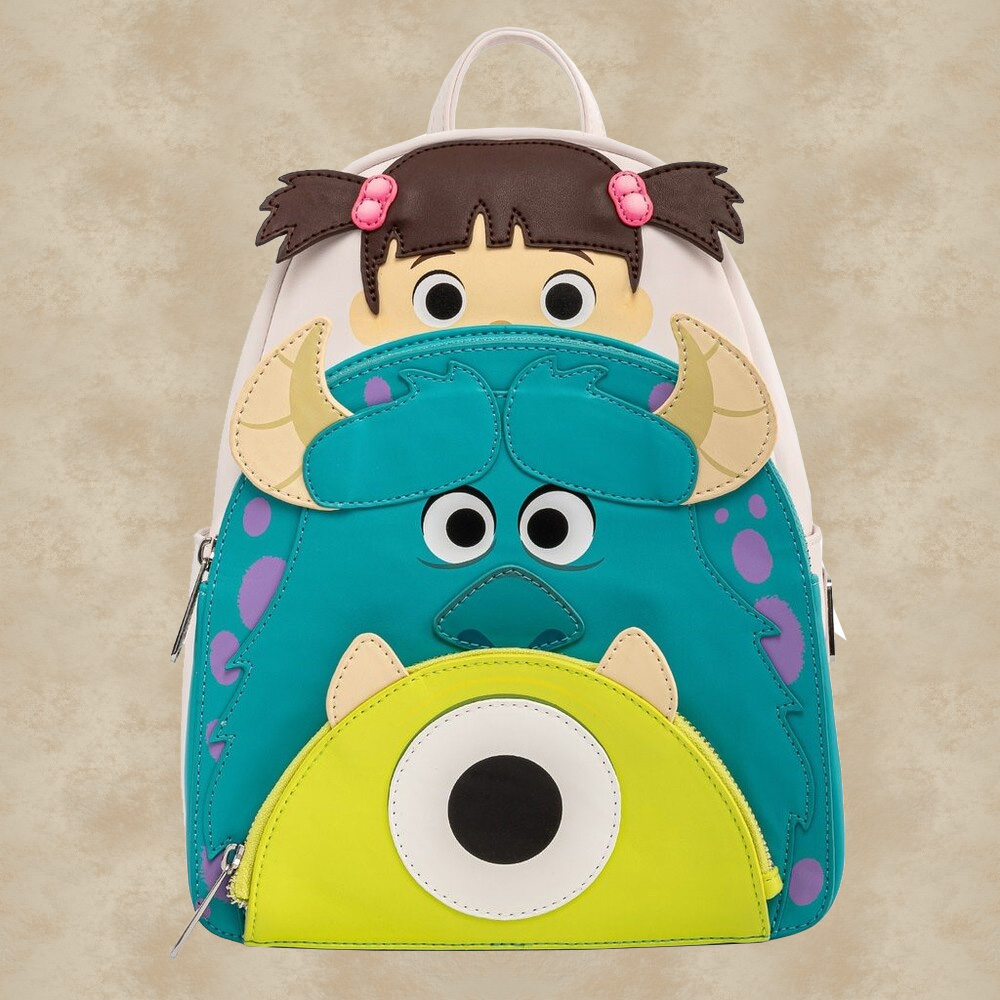 Loungefly Die Monster AG Sulley, Mike & Buh Rucksack