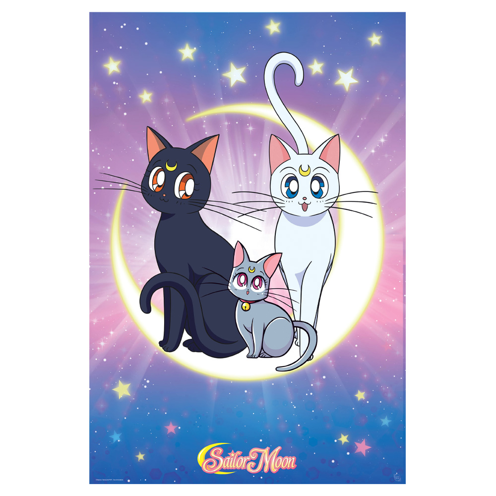 Luna, Artemis & Diana Maxi Poster - Sailor Moon